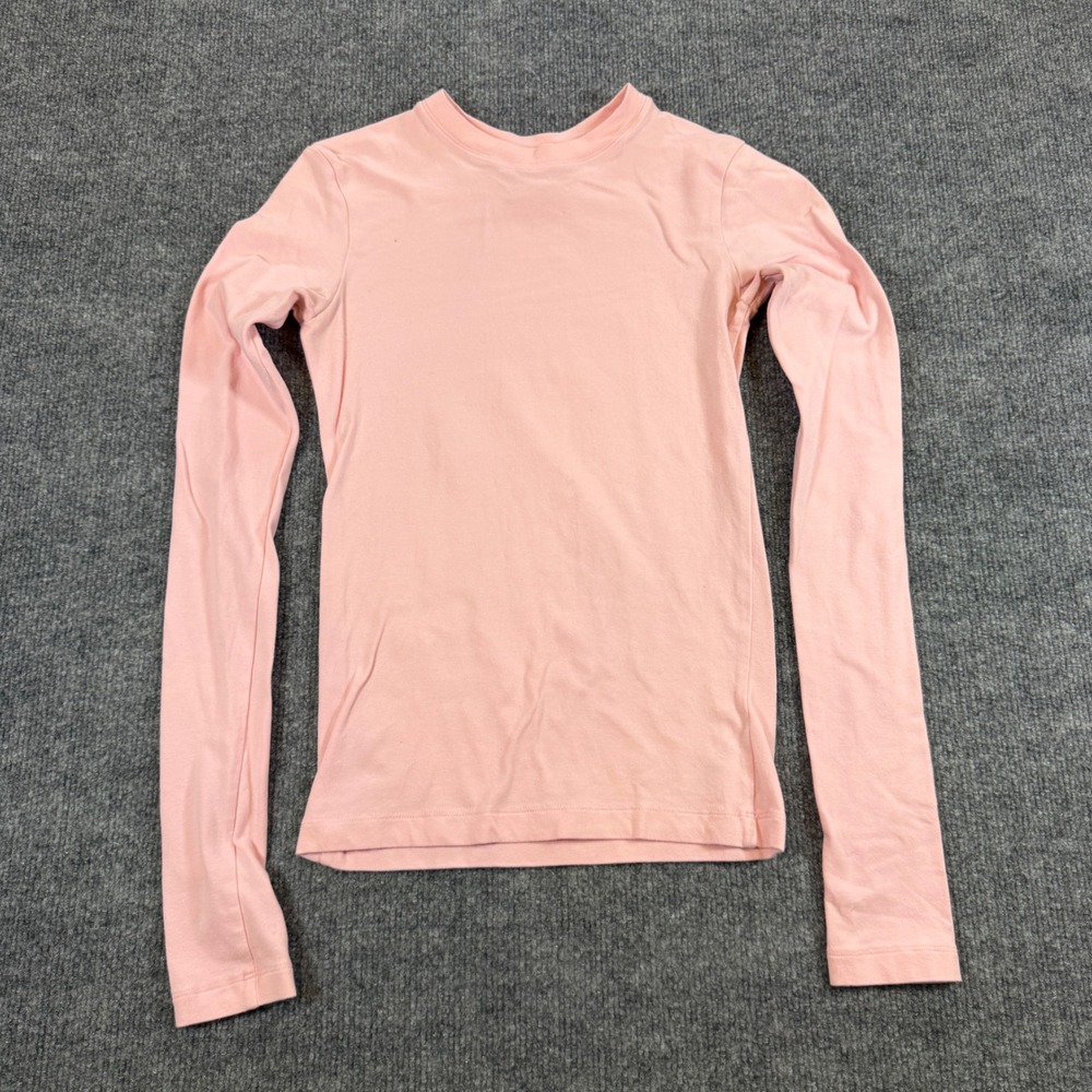 Khy Long Sleeve Baby Tee Cotton Elastane Pink Size S Coquette